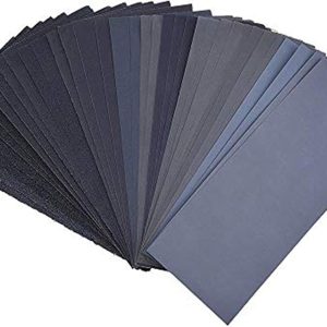 120 to 3000 Assorted Grit Sandpaper for Wood Furniture Finishing, Metal Sanding and Automotive Polishing, Dry or Wet Sanding, 9 x 3.6 Inch, 36-Sheet